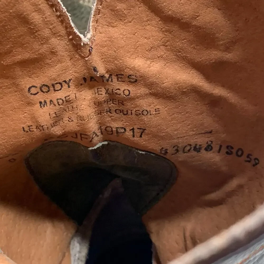 Cody James Mens 9D Union Xero Gravity Western Boots Square Toe Slip-On Cowboy